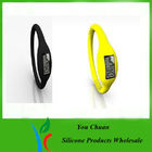 লাল / বেগুনি স্পোর্ট সিলিকন হার্ট রেট মনিটর, LCD স্ক্রিন জন্য গার্লস / ছেলেরা সঙ্গে ঘড়ি