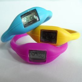 ব্ল্যাক সিলিকন wristband ওয়াচ ব্যান্ড স্পোর্ট হাতঘড়ি ক্যাম্পিং / হাইকিং জন্য