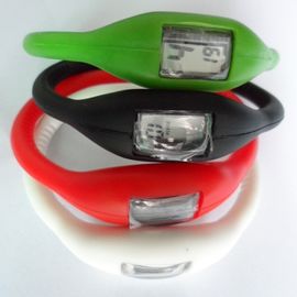 ডিজিটাল সিলিকন wristband ওয়াচ anion আয়ন রাবার হাতঘড়ি ইকো-বন্ধুত্বপূর্ণ উপকরণ দিয়ে