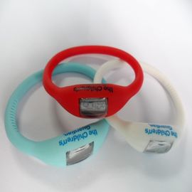 100% ইকো-বন্ধুত্বপূর্ণ সিলিকন wristband ওয়াচ, anion নেতিবাচক আয়ন স্পোর্টস কব্জি সাতাঁরের ওয়াচ