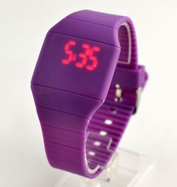 স্পর্শ মিটমিটে সিলিকন wristband ওয়াচ কাস্টম লোগো সহ স্ক্রিন ওয়াচ