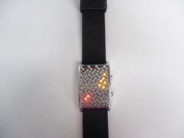 নরম নিজস্ব নেতৃত্বাধীন সিলিকন wristband ওয়াচ ওয়াটারপ্রুফ এন্টি মলিন