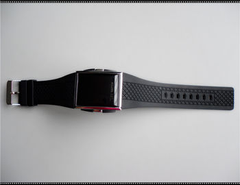 স্পোর্টস নরম নিজস্ব সিলিকন wristband ওয়াচ, হোয়াইট চাবুক ঘড়ি
