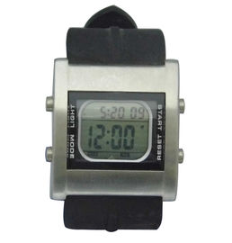 Multifunction ডিজিটাল ওয়াচ আয়তক্ষেত্রাকার এল Backlight জি শক কম্পন ঘড়ি