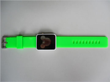 সবুজ সিলিকন wristband ওয়াচ ওয়াটারপ্রুফ, ডিজিটাল Mickey মাউস Watchs