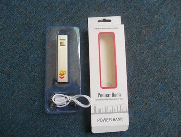 2600mAh মেটাল ইউএসবি পোর্টেবল পাওয়ার ব্যাংক, লাল গোলাপী সবুজ সিলভার কালো
