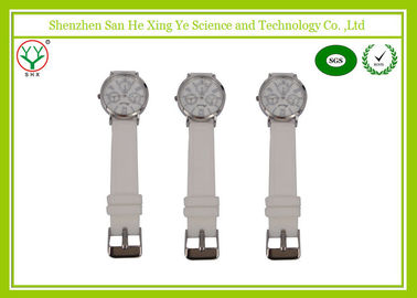 হোয়াইট Watchband 1 - 3 এটিএম সিলিকন চাবুক ঘড়ি ভদ্রমহোদয় লোগো Debossed জন্য