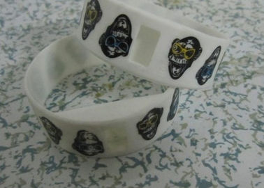 ফ্যাশন হোয়াইট ডিজিটাল সিলিকন wristband জল প্রতিরোধী 3ATM সঙ্গে ঘড়ি