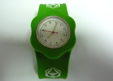যুব জন্য OEM চার মুদ্রণ রঙ কাঁচ চড় সিলিকন wristband ঘড়ি