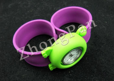 Eco friendly promo products custom colorful sport slap Ion silicone wristband watches waterproof for kids and adults